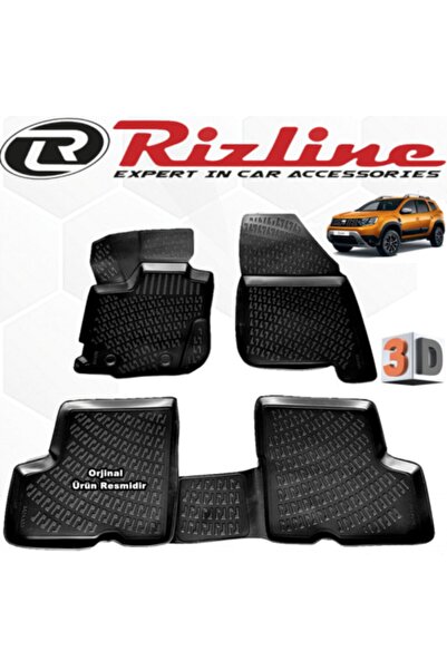 Rizline Dacia Duster 4x2 3d Paspas Havuzlu 2018 Sonrası Siyah 4 Lü Set