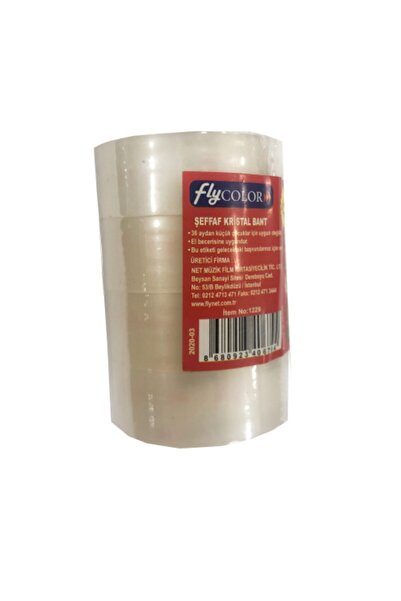 FLY COLOR Crystal Transparent Money Tape 18*25cm Set of 4