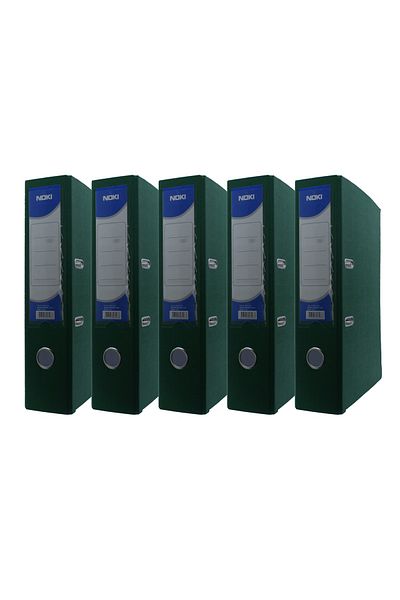 Noki Green Large Plastic Folder - Pack of 5 (56411-160)
