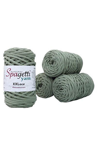 Spagettiyarn Haki Xxlace - 4'lü Set
