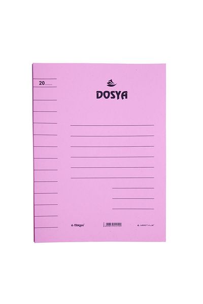 ÖZKAN 50 Pieces Pink Cardboard Ring Binder - Europe Bm-463