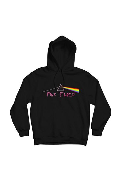 fame-stoned Суитшърт с качулка и принт с Pink Floyd