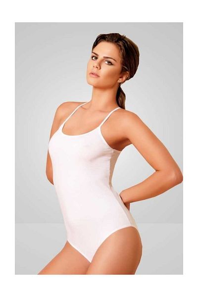 Berrak 2082 Lycra Thin Strap Snap Fastener Body
