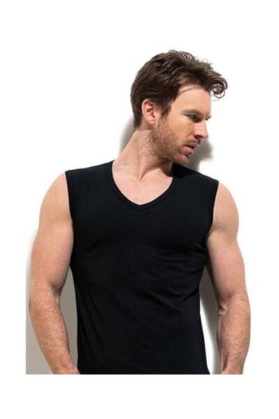 Erdem 1118 Pamuk Elastan Kolsuz V Yaka Erkek T-shirt