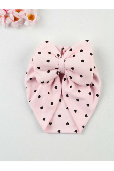 Modakids Pembe Fiyonklu Kız Bebek Bone