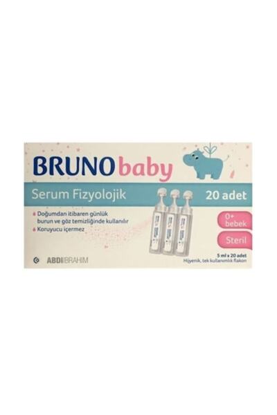 Bruno Baby Serum Fizyolojik 5 ml X 20 Flakon 3 Kutu