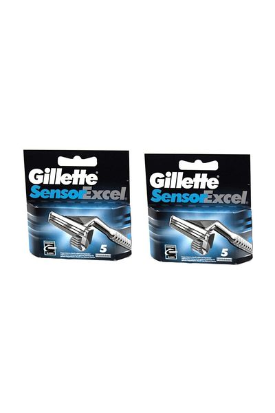 Gillette Shaving Razor Sensor Excel 5 Pack Blade X 2 Pieces