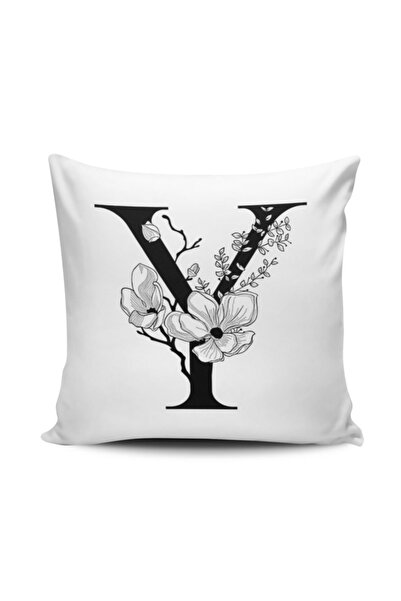 Alkan Homes غطاء وسادة مطبوع رقميًا بحرف Y