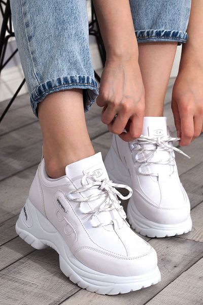 M.P. Sports Style White Shoes