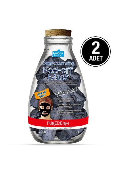 Purederm PUREDERM - Čistící a exfoliační slupovací maska ​​"Uhlí", 10g