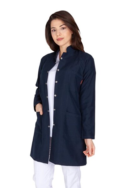 VEHBİ Kadın Doktor Öğretmen Önlüğü Laboratuvar Eczacı Hemşire Dizüstü Önlük Hakim Yaka