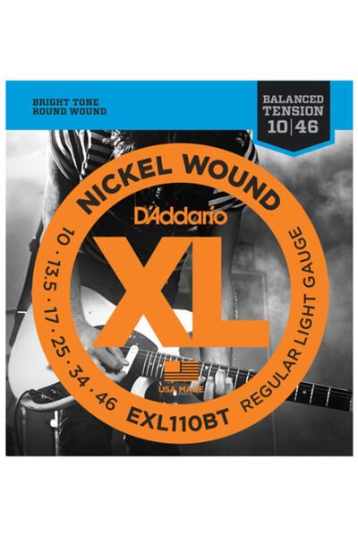 Daddario D'addario Exl110bt Nickel Wound, Balanced Tension Regular Light, 10-46 010-046  Elektro Takım