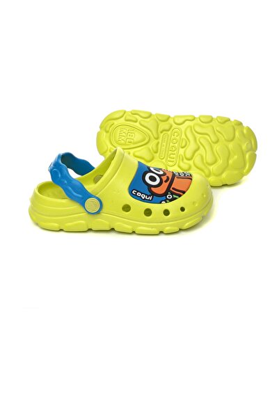 Coqui Çocuk Terlik COQUI 9383 CITRUS/SEA BLUE STONEY CHILDREN'S CLOGS