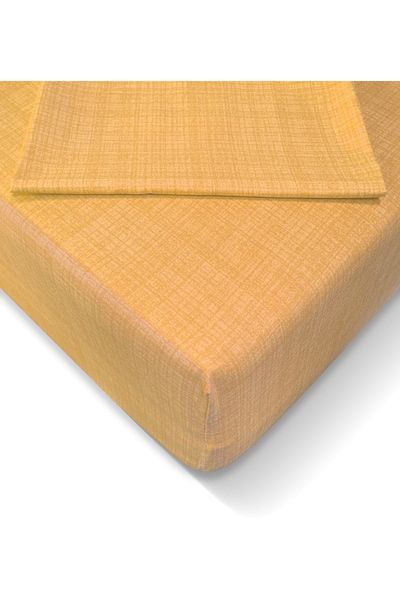 Alla Turca طقم ملاءات مطاطية مقاس 180x200 سم من Ranforce - أصفر