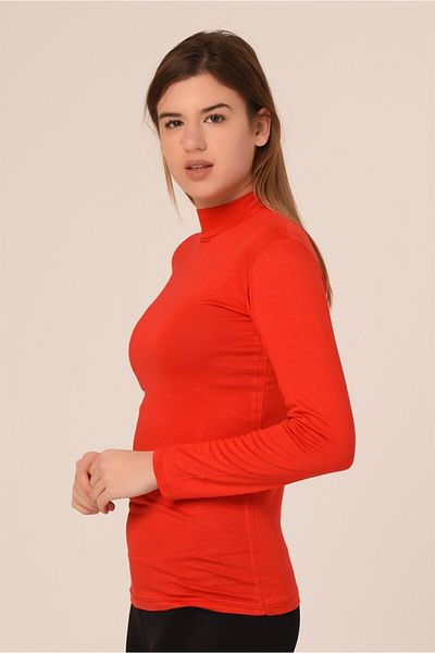 DISENTIS MODEST Body din țiglă de viscoză cu mânecă lungă Half Fisherman