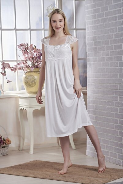 Emose 4002 ثوب نوم دانتيل للحوامل إكرو