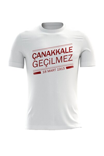 ACR Giyim Unisex White Çanakkale Victory Themed T-Shirt 03