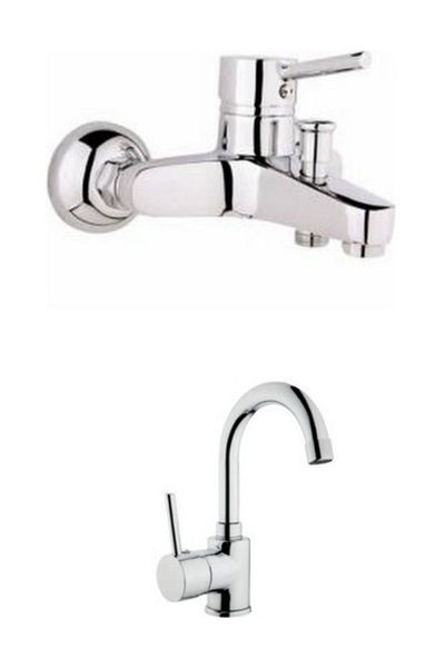 HMS Delta Sink Faucet + Open Close Bathroom Faucet