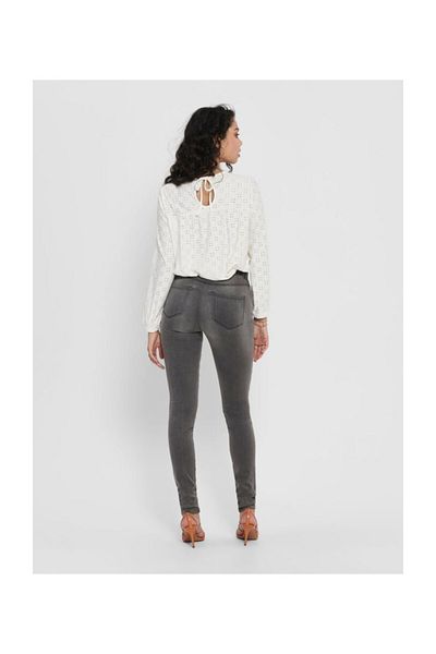 ONLY Γυναικείο γκρι τζιν παντελόνι Jeans Onlroyal High Skinny Fit