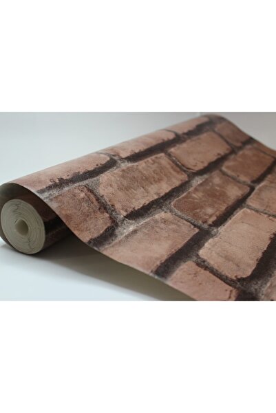 Golden Tuğla Desenli Duvar Kağıdı