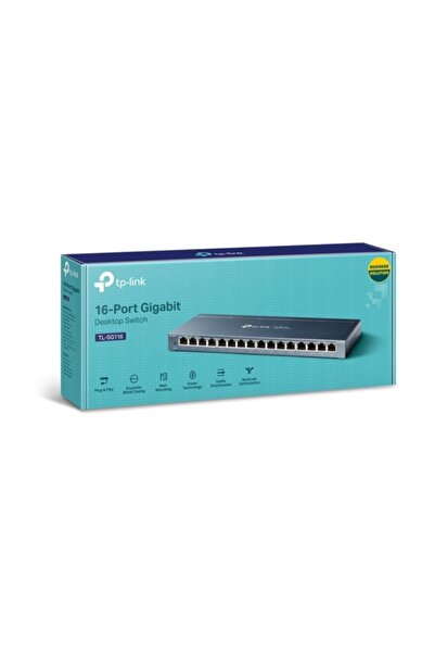 TP-LINK Tp Festa TL-SG116 16'lı Gigabit switch (3yıl üretici garantili)