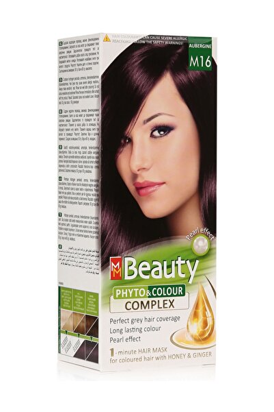 MM Beauty Bitkisel Saç Boyası M16 Patlıcan Rengi 110 Gr (50 Gr Boya Tüpü, 60 ...