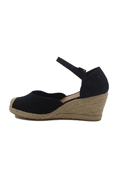 GokceKundura06 Wedge Heel Straw & Linen Sandals