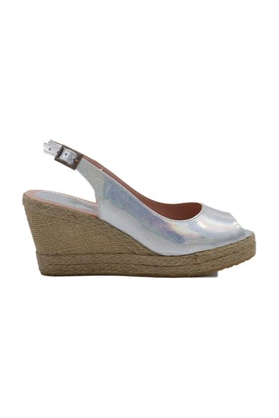 GokceKundura06 Wedge Heel Straw & Linen Sandals
