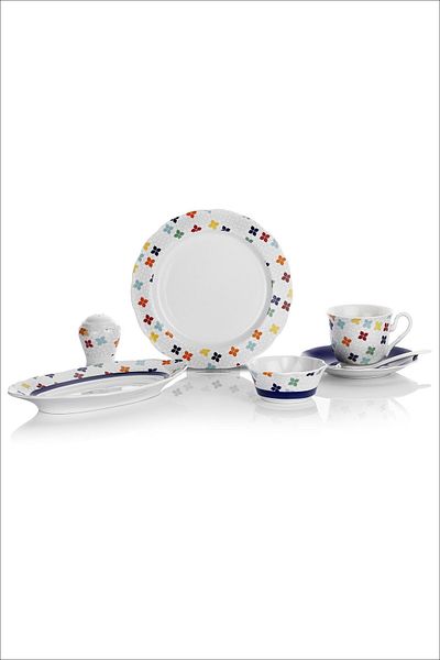 Schafer Stuttgart Karma - 32 Piece Porcelain Breakfast Set