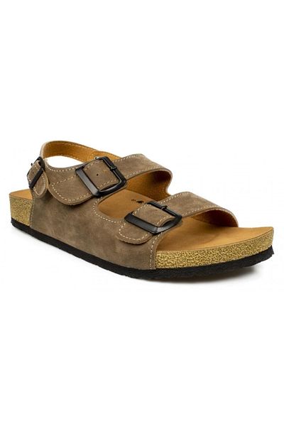 Twigy M0506 Mink Men's Sandals - Double Striped Tw Roman Design