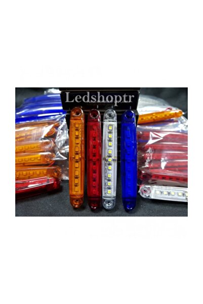 3D Parmak Led Lamba 12-24 Volt Su Geçirmez 10 Adet Kırmızı