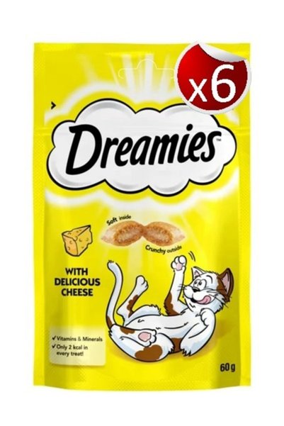 Dreamies With Cheese Peynirli Kedi Ödülü 60 gr * 6 Adet