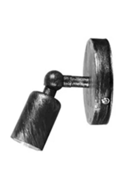 RİOLİGHT ريترو ريفي فضي رمادي مزين بقاعدة 1xe27 شمعدان حائط مفصلي