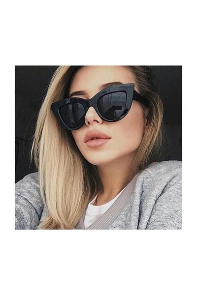 Makro Optik Black Wide Framed Women's Sunglasses