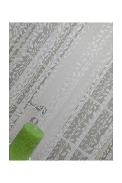 Esse Home French Lace Leaf Patterned Double-breasted Curtain - 300x250, Sparse Pleat, 1/2