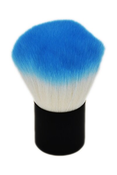 Match Kabuki Brush - Oval Model - Brush Blue White & Bottom Black)