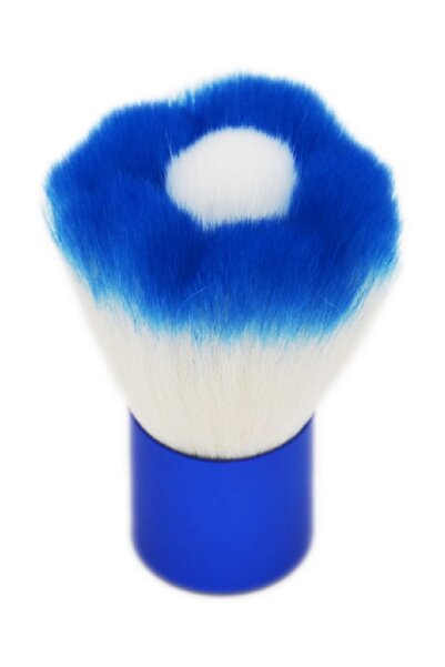 Match Kabuki Brush - Flower Model - Brush Blue White & Bottom Blue