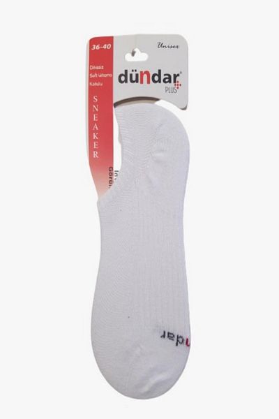 Dündar Bumbac 4 perechi de pantofi unisex șosete invizibile fără cusături Plus