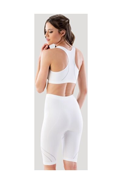 Emay Безшовний спортивний бюстгальтер, білий, 3850