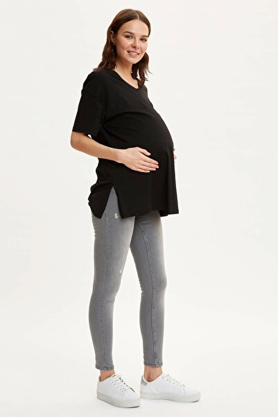 DeFacto قاع من قماش الدنيم للحوامل بقصة ضيقة