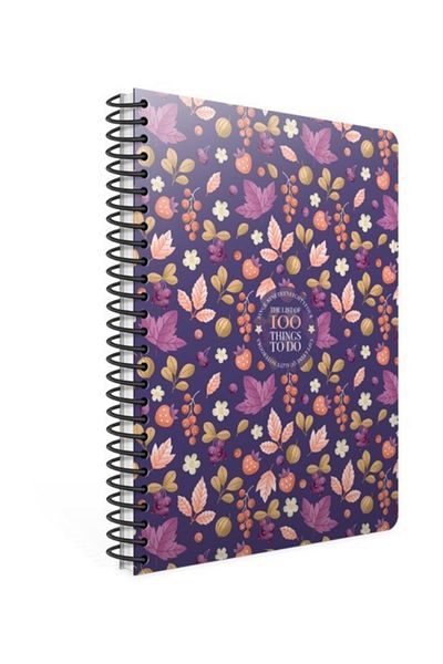 Gıpta 100 Things Spiraled 19x26 Lined 100 Yp Notebook Claret Red