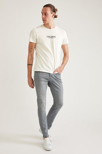 DeFacto Jean παντελόνι Pedro Slim Fit Κανονική μέση με στενό πόδι