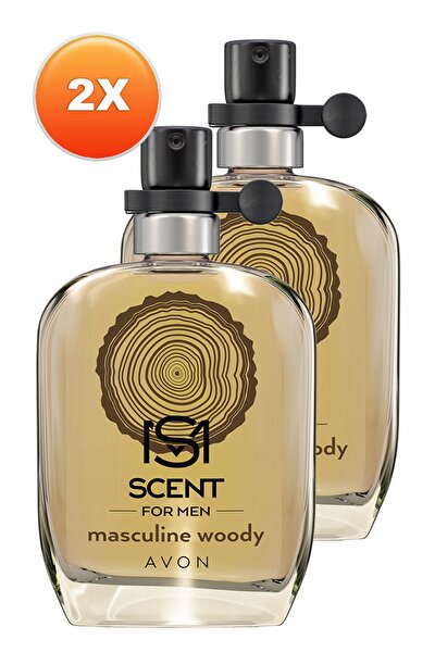 AVON Scent Masculine Woody Erkek Parfüm Edt 30 Ml. İkili Set