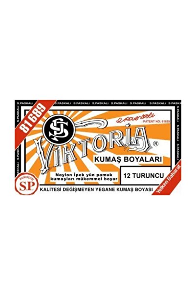 Viktoria Kumaş Boyası Turuncu