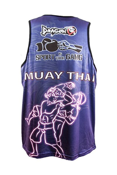 Dragon Атлет з цифровим принтом з логотипом Федерації Муай Тай