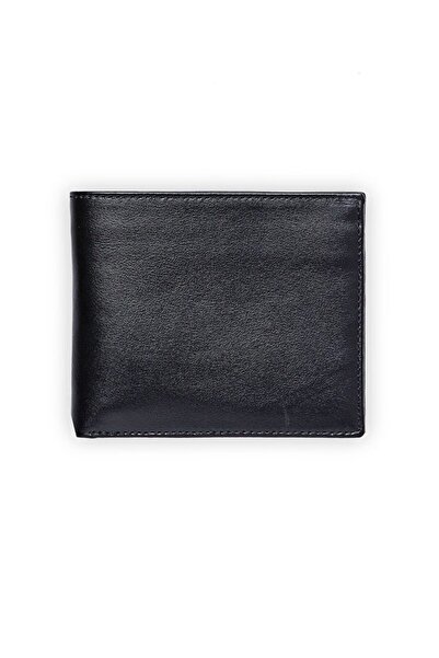EMNANA Erkek Deri Cüzdan Siyah 11x9.8 cmcm