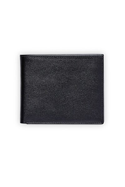 EMNANA Erkek Deri Cüzdan Siyah 11 x 9.2 cm
