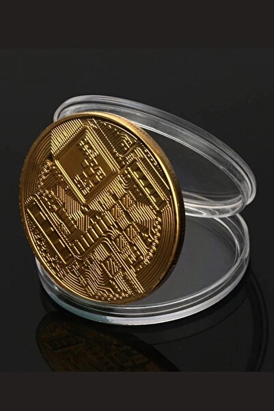 Buffer 4 Adet Bitcoin Madeni Hatıra Parası Madeni Bitcoin Hediye Sikke Para
