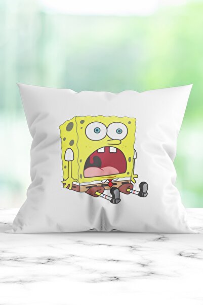 WixelArt Süngerbob Baskılı Yastık