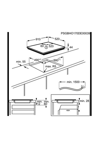 Electrolux Electrolux EIV9467 90 cm Indüksiyon Ocak